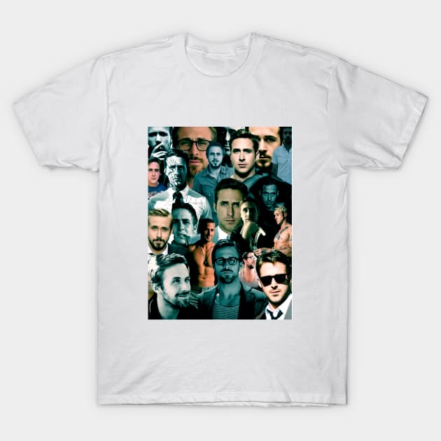 Ryan Gosling Collage T-Shirt by Rolfober